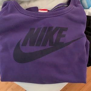 Purple nike crew neck